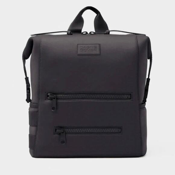 Dagne Dover Indi large water resistant neoprene diaper bag backpack - Deep Black - Picture 2 of 11